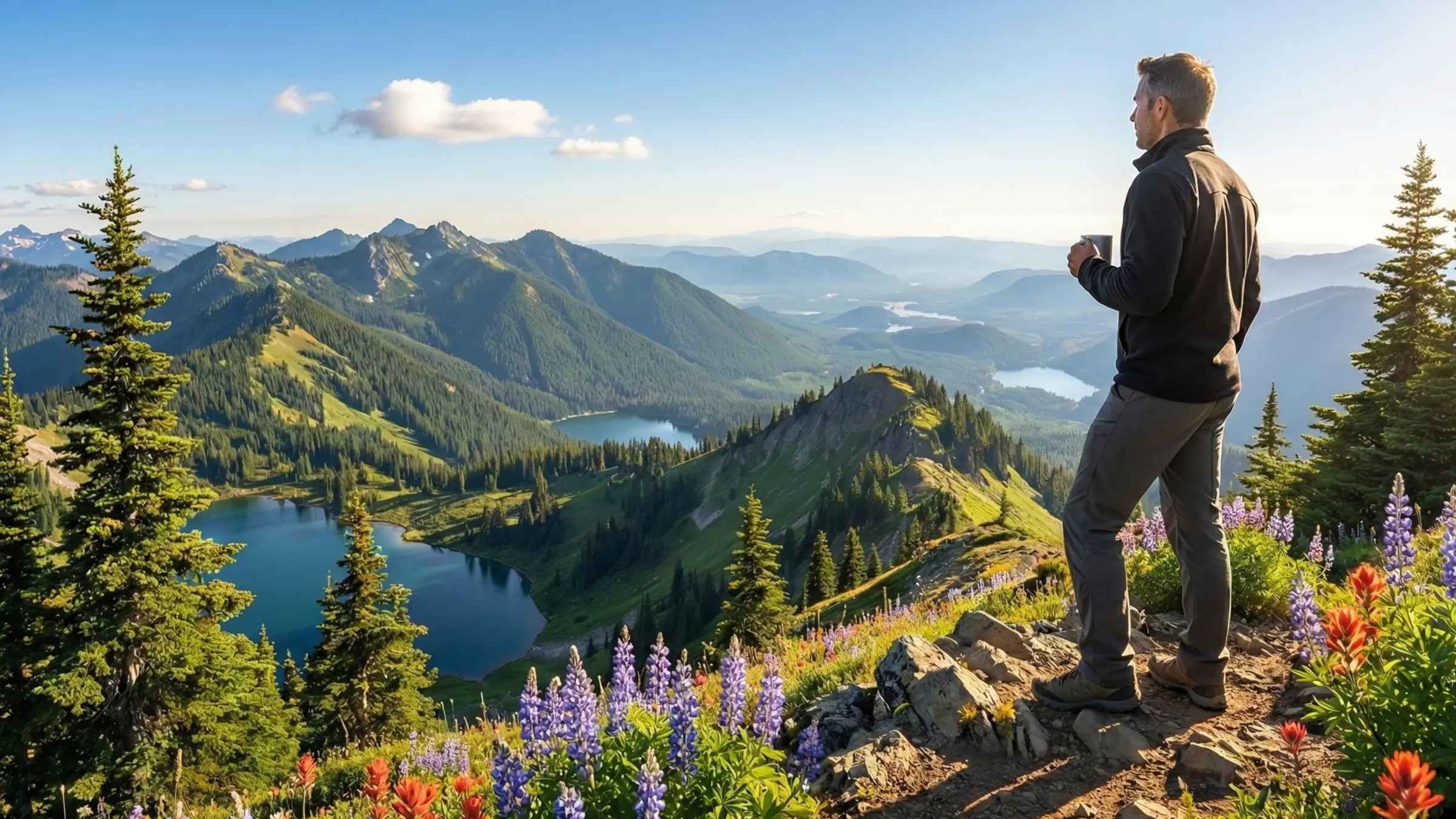 Man enjoying free time in the Pacific Northwest - Attuned Automation LLC